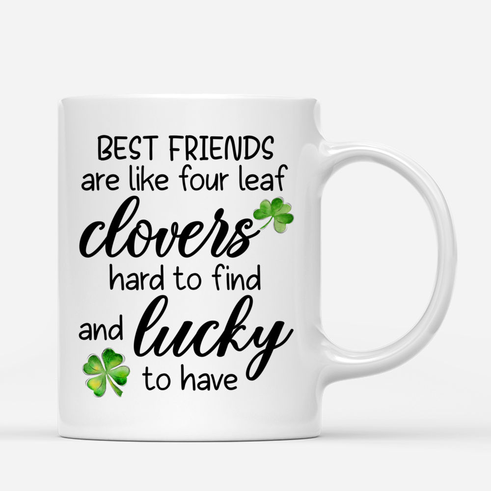 Besties Are Like Four-Leaf Clovers, Personalized Tumbler, Gifts For Be -  GoDuckee