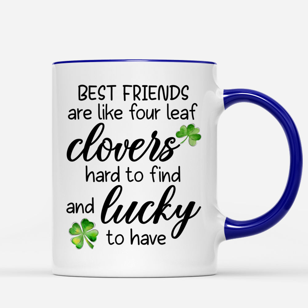 Besties Are Like Four-Leaf Clovers, Personalized Tumbler, Gifts For Be -  GoDuckee