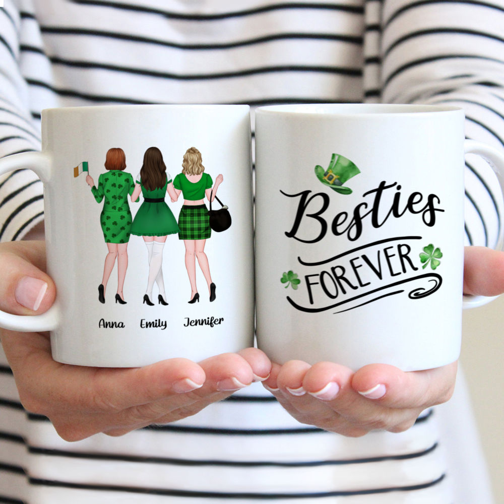 Patrick's Day - Besties Forever - Personalized Mug