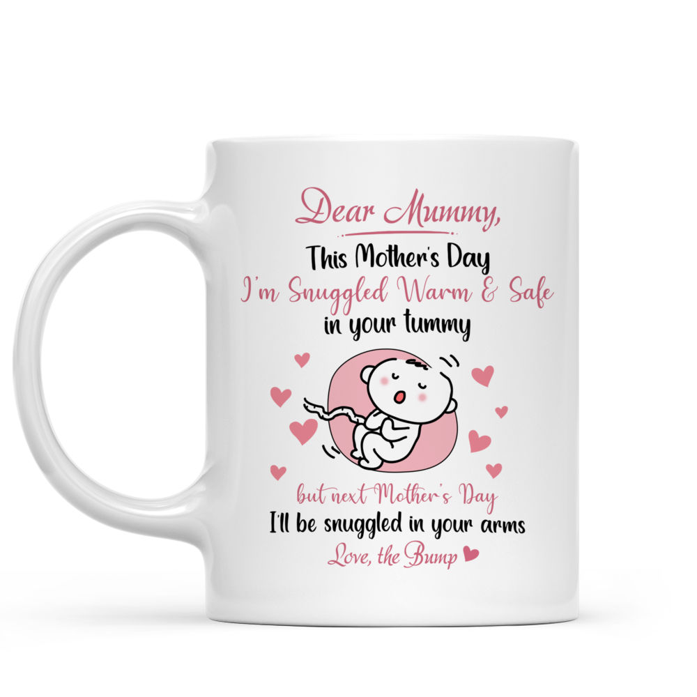 Dear Mummy, This Mother's Day I'm Snuggled Warm & Safe In Your Tummy - Mother's Day Gifts