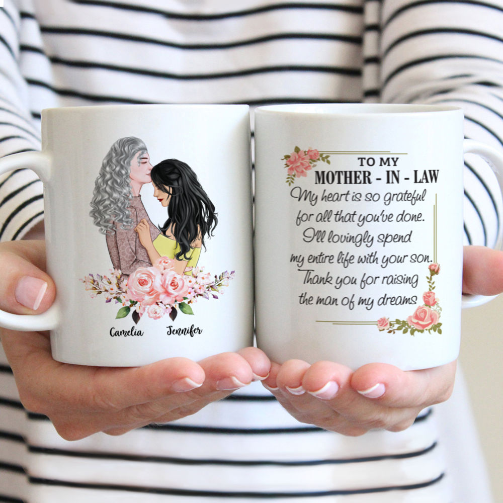 Personalized Mug - Mother & Daughter - To My Mother-In-Law, My Heart Is So Grateful For All That You're Done