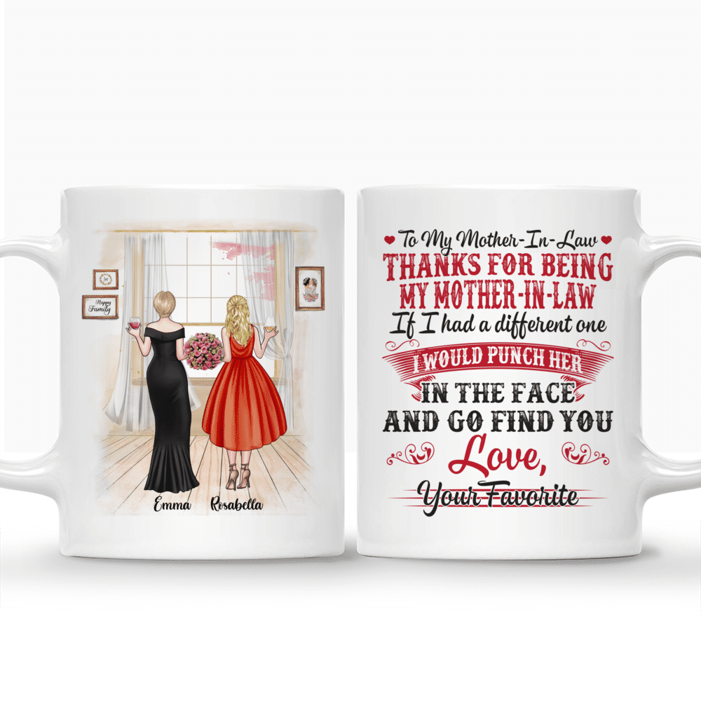 Personalized Mug - Mother & Daughter - Thanks For Being My Mother-In-Law (V2)_3