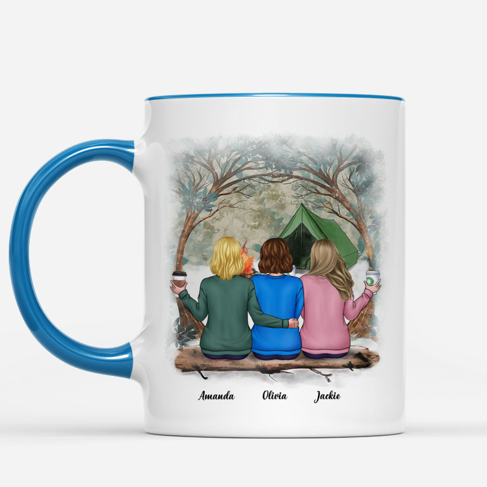 Camping Just A Woman Who Loves Camping Ceramic Coffee Mug