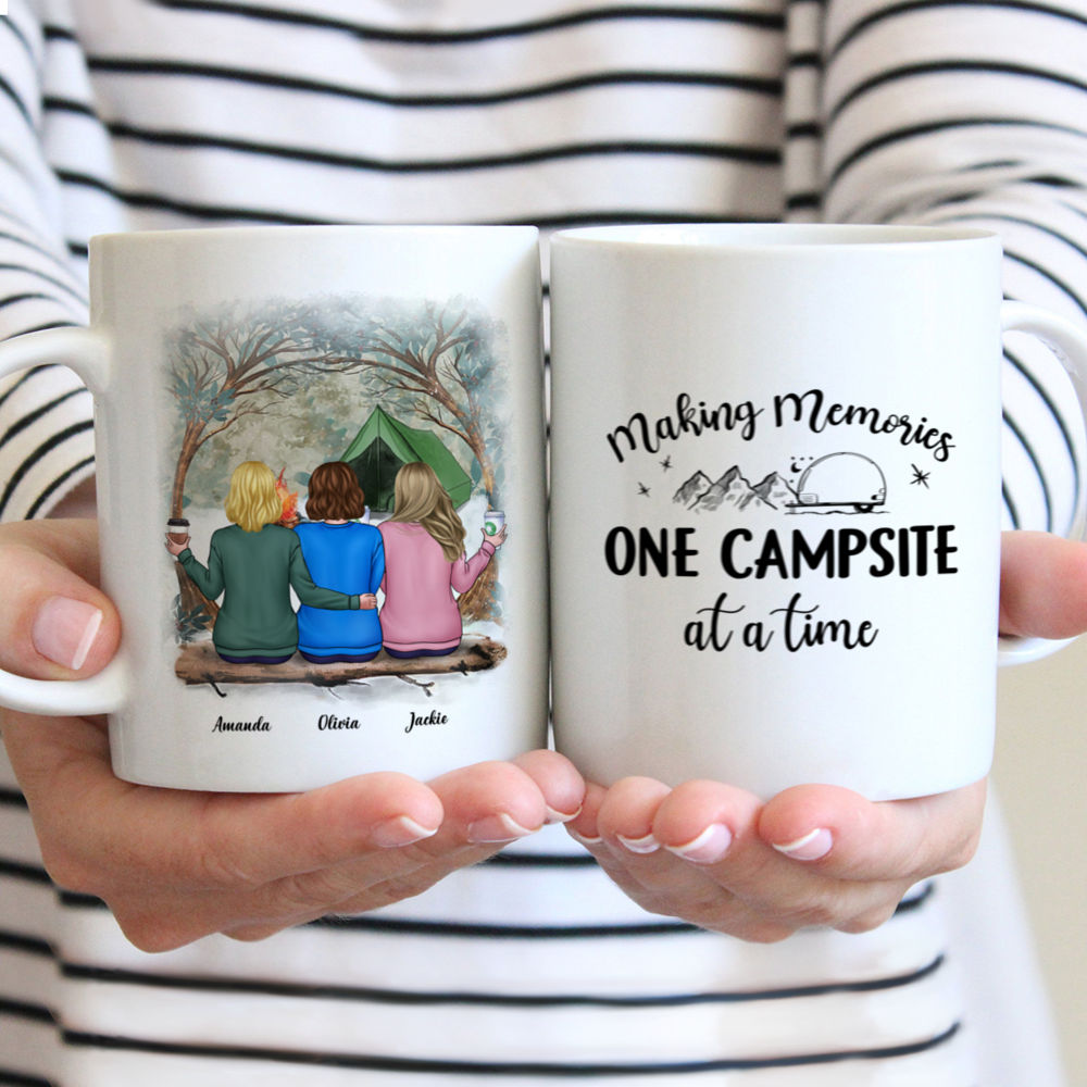 Let's sit by the fire - Funny, Customized Camping Mugs – Jammin