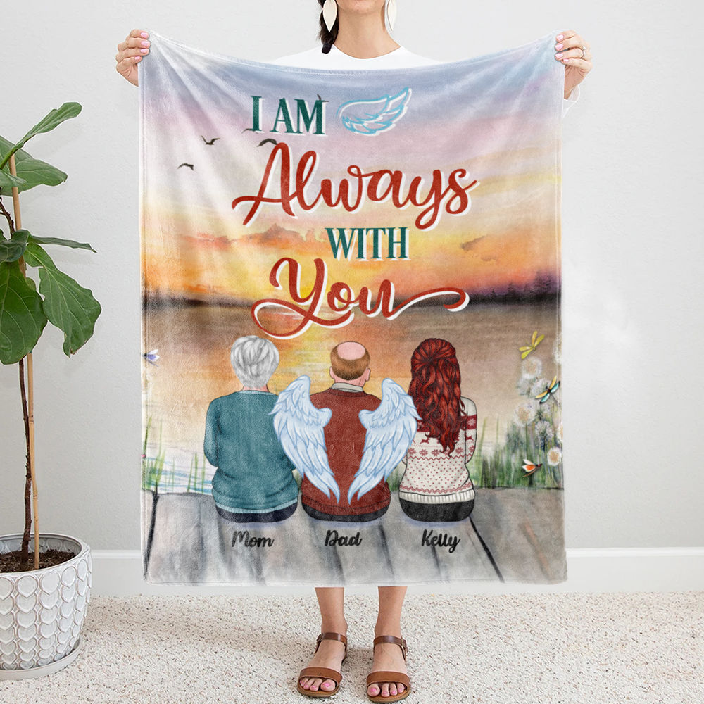 Personalized Throw Blanket Memorial, Mom Memorial, Memorial Gift