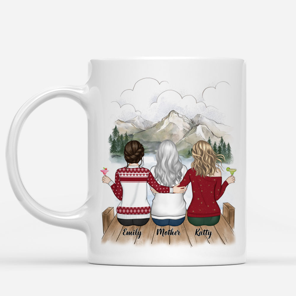 Personalized Mug - Mother and Daughter - Mother & Daughters forever linked together (3215)_1