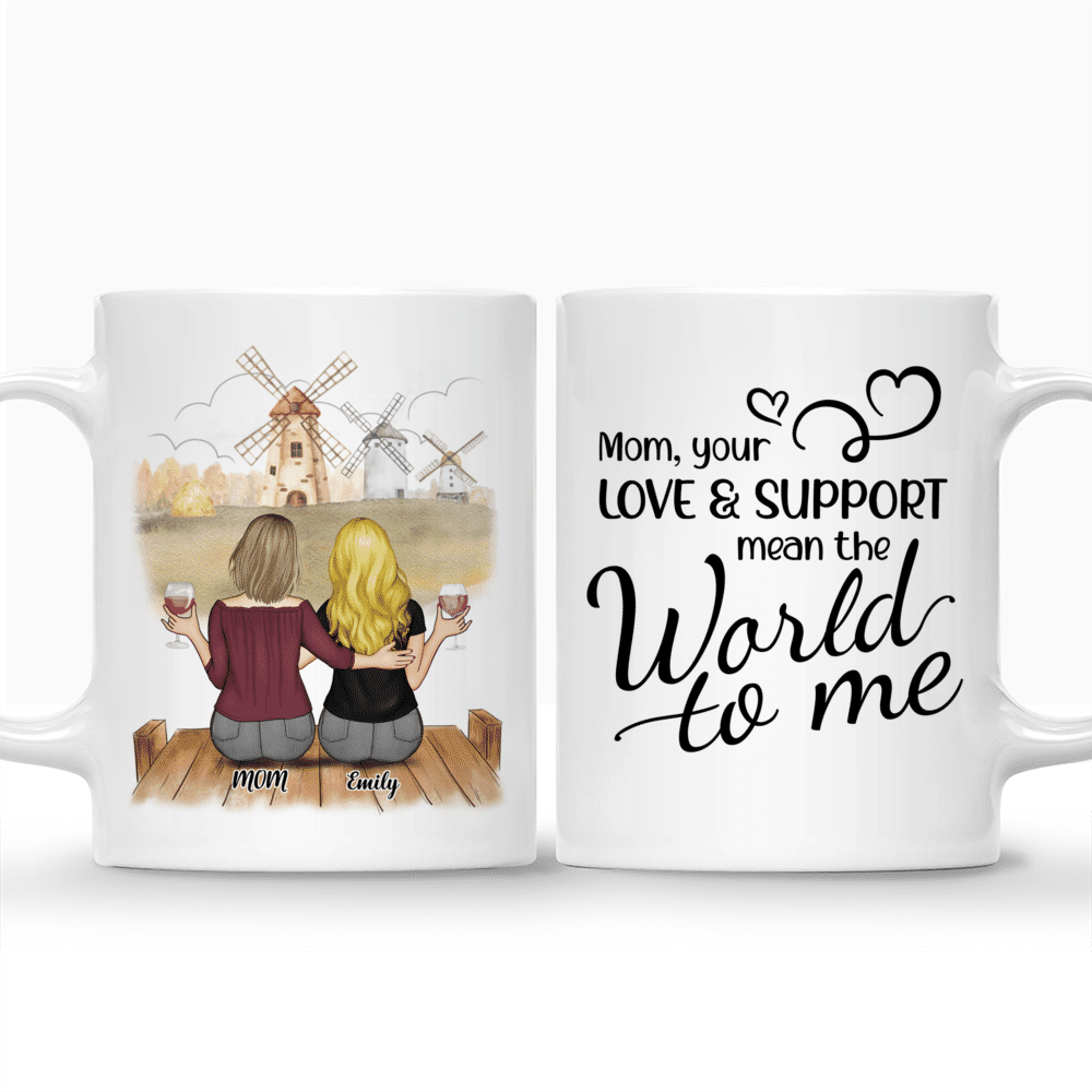 Personalized Mug - Mother's Day - Mom, Your Love & Support Mean The World To Me_3