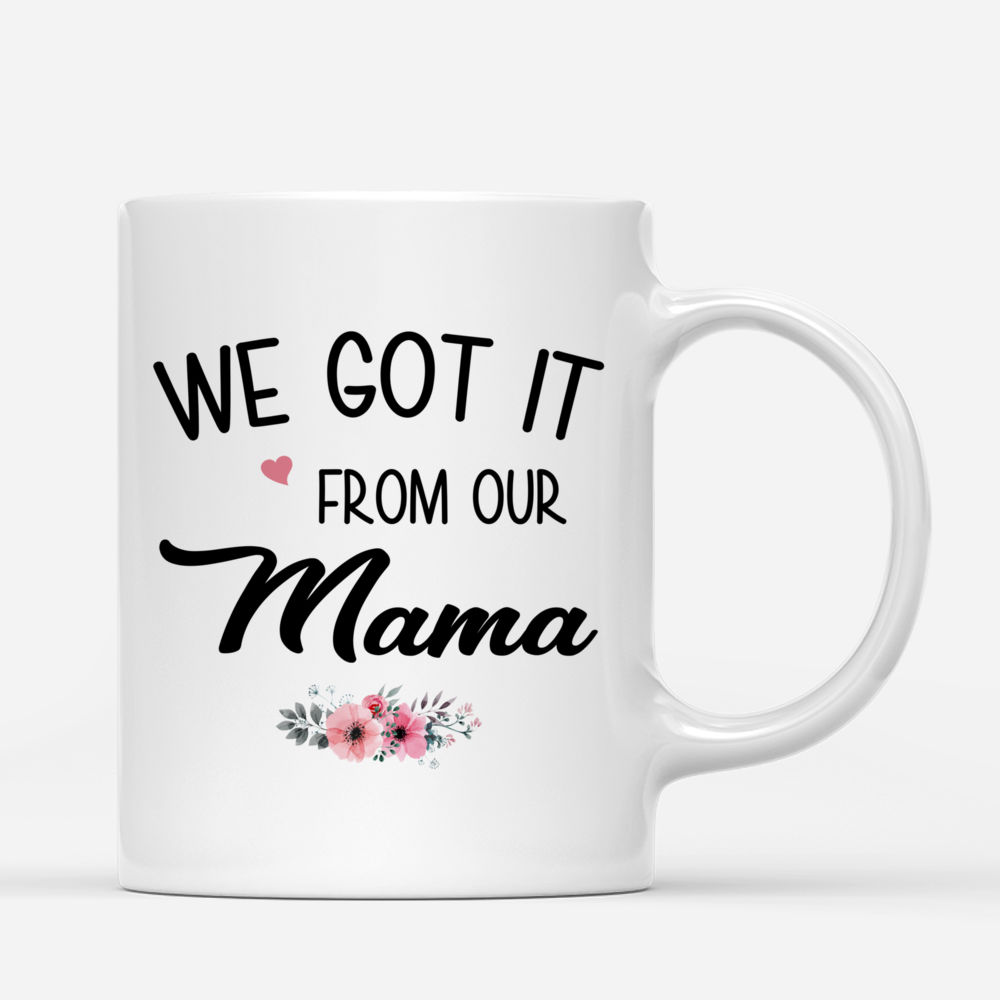 Feminine Florals Personalized Mom Coffee Mug 11 oz White