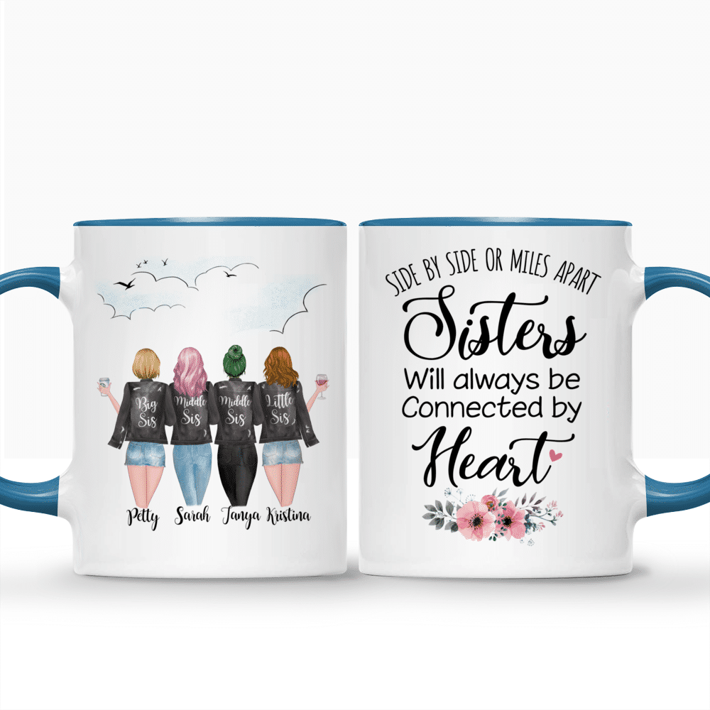 Custom Sisters Mug, 4 Sisters Gift, Sister Moving Away Mug, Long Distance  Sisters Gift, Sisters Birthday Gifts, Big Middle Little Sister -  Canada