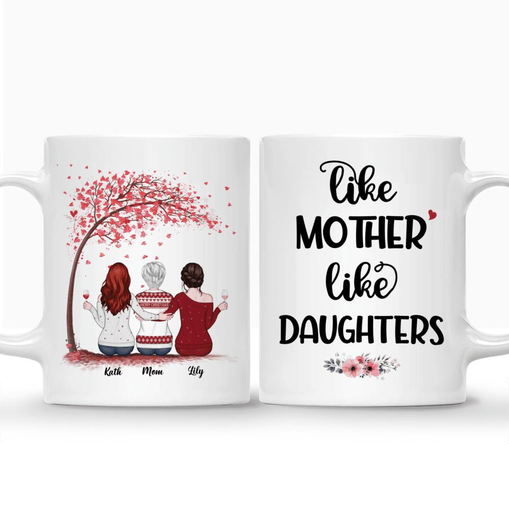 Personalized Mug - Like Mother Like Daughter Custom Mug (Love - N)_3