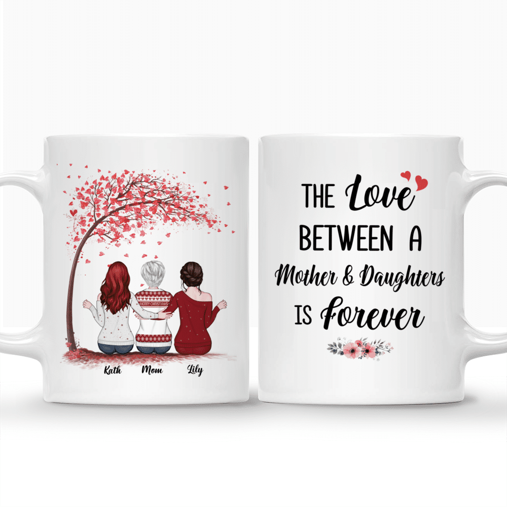 Personalized Mug - Mother & Daughter - The Love Between A Mother And Daughters Is Forever - Love (N)_3