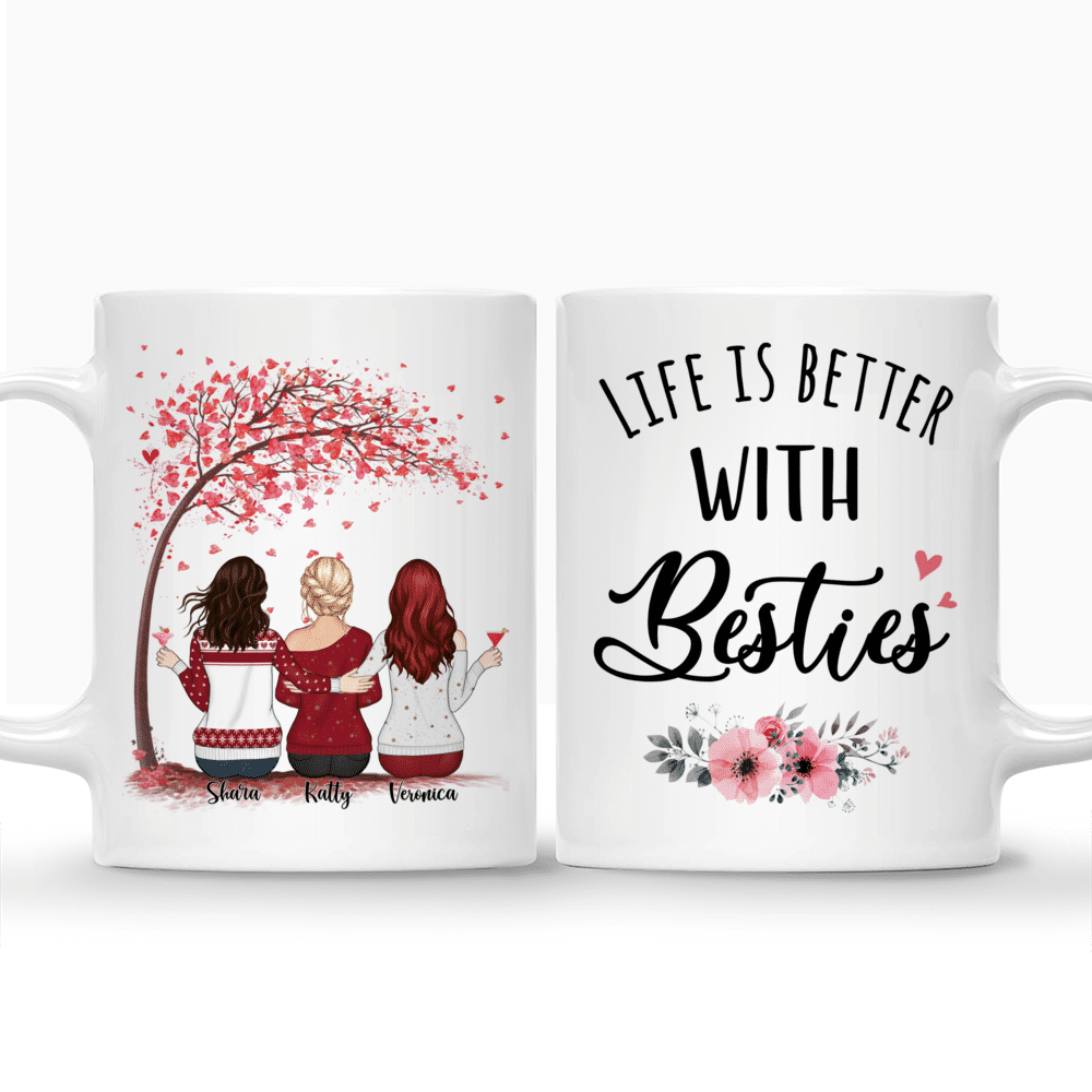 Personalized Mug - Up to 5 Women - Life is better with Besties (3239)_3