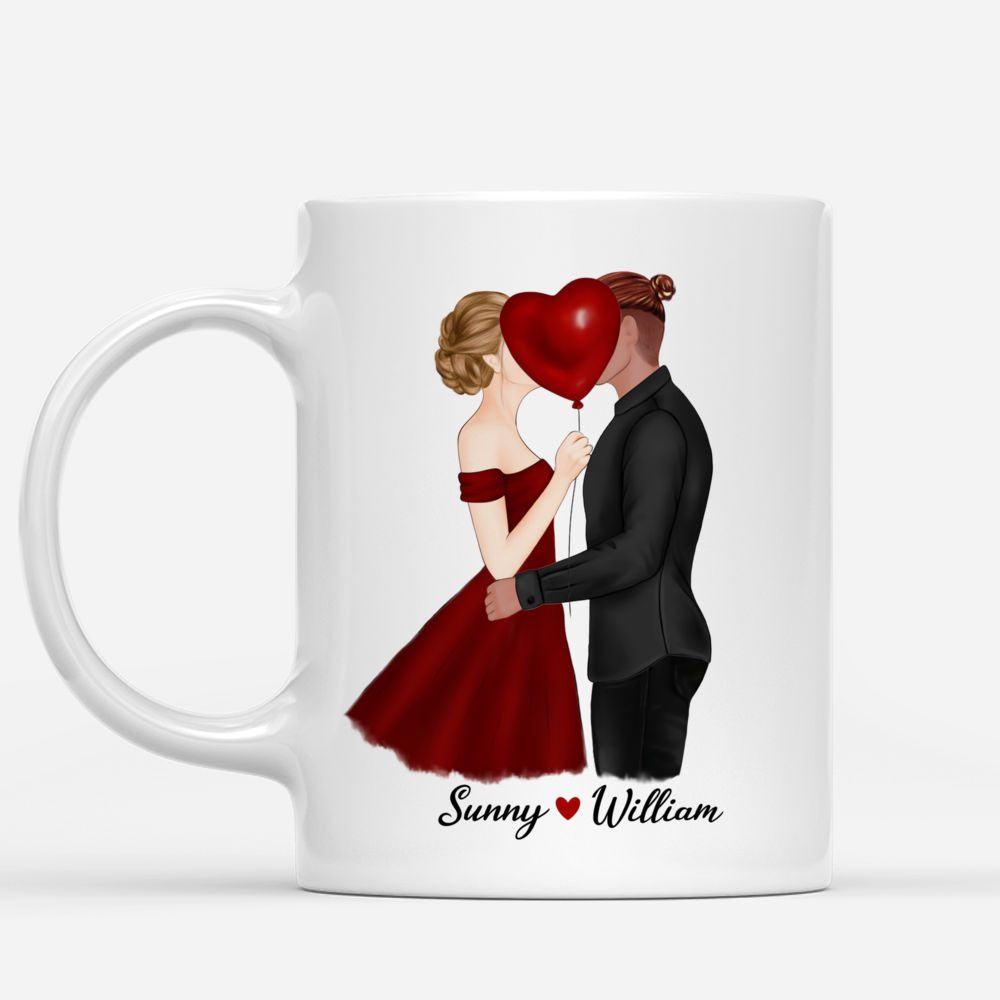 Personalized Mug - Kissing Couple 2 - God gave me you so we could weather the storms of life together - Couple Gifts, Couple Mug_1