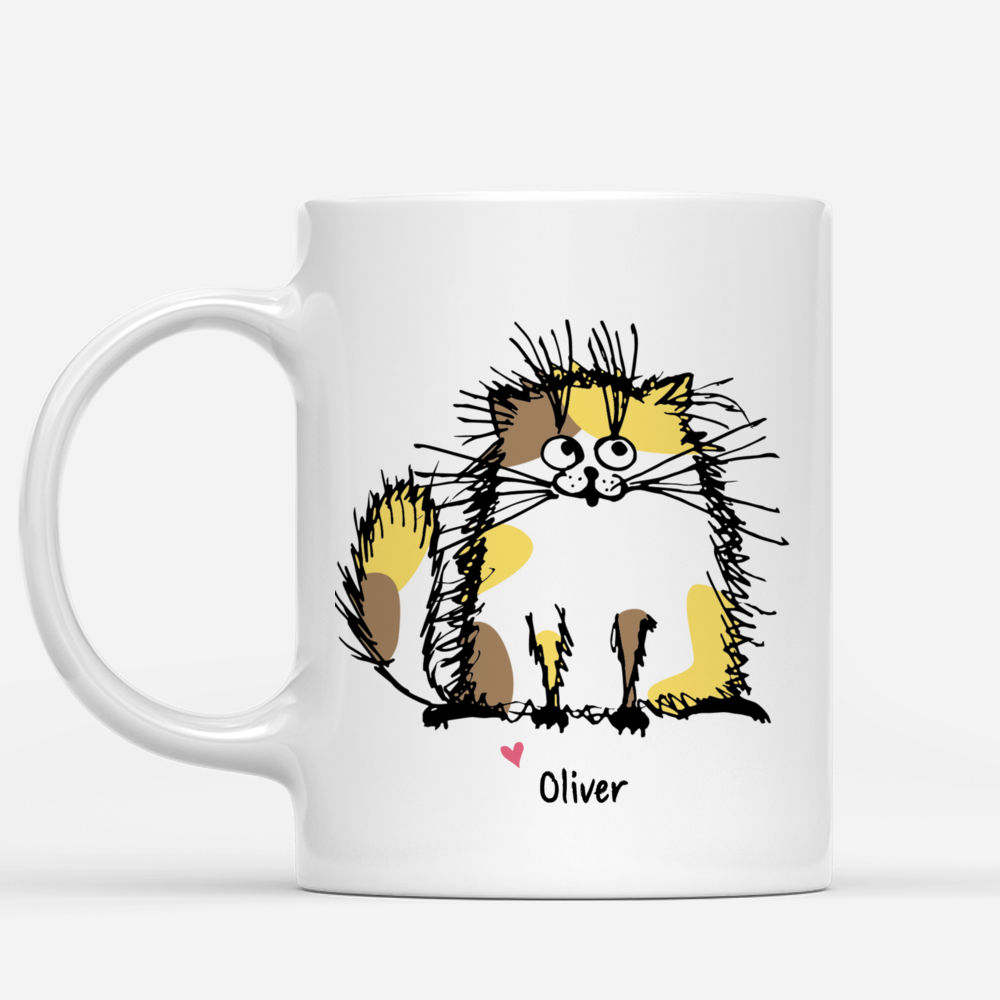 Personalized Mug - Cat Family - Feed me Hooman_1