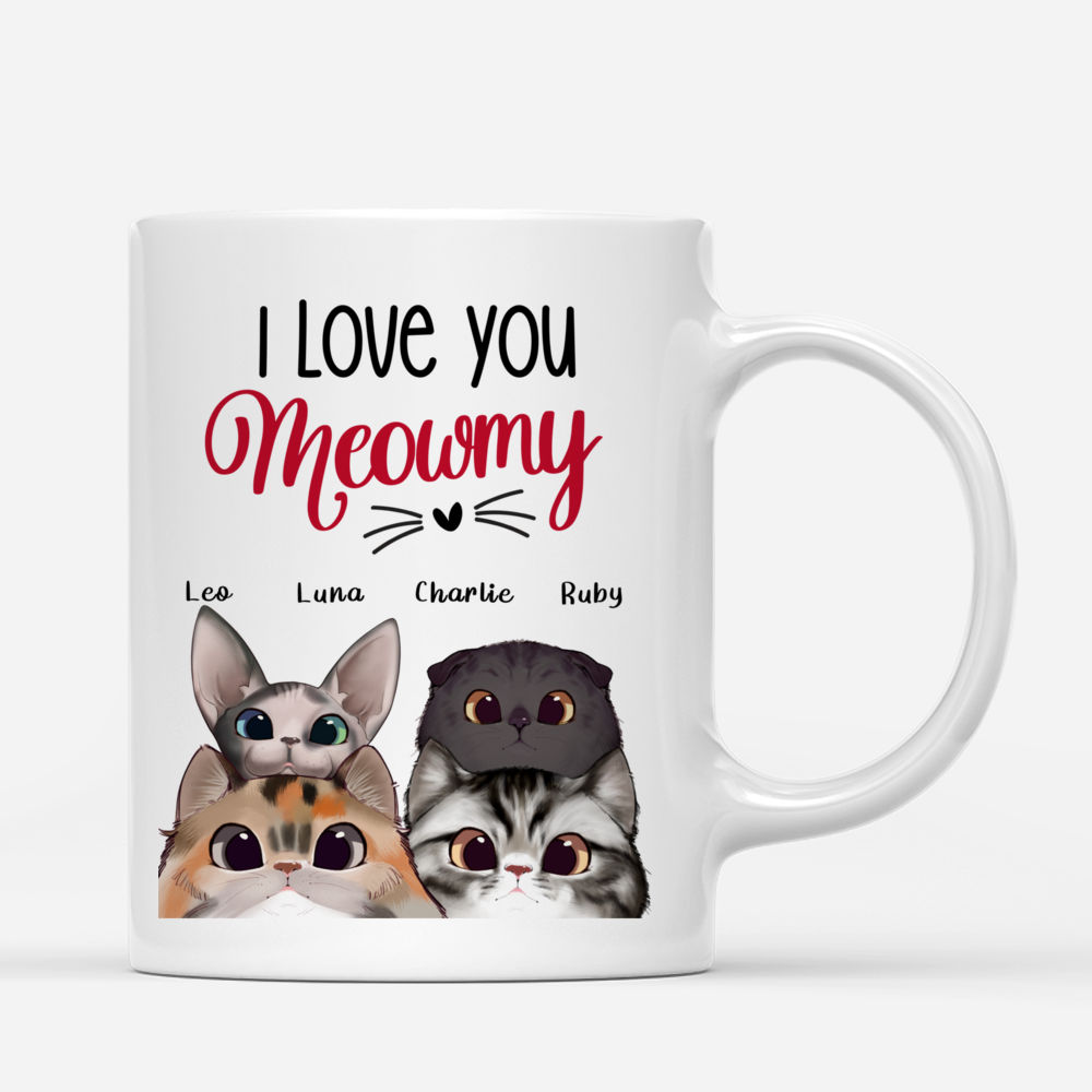 Personalized Mug - Peaking Cat - I love you Meowmy (Mother's Days Special Edition)_1