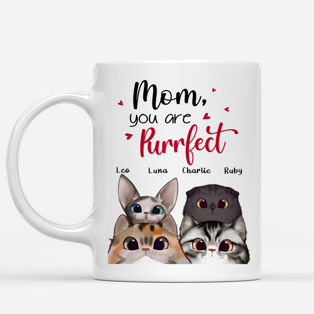 Personalized Mug - Peaking Cat - Mom, you are purrfect (Mother's Days Special Edition)