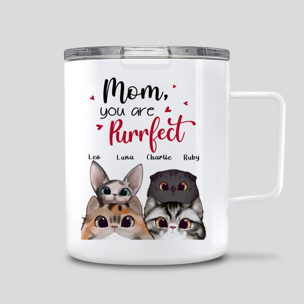 In My Cat Mom Era Travel mug with a handle — The Surro Shop