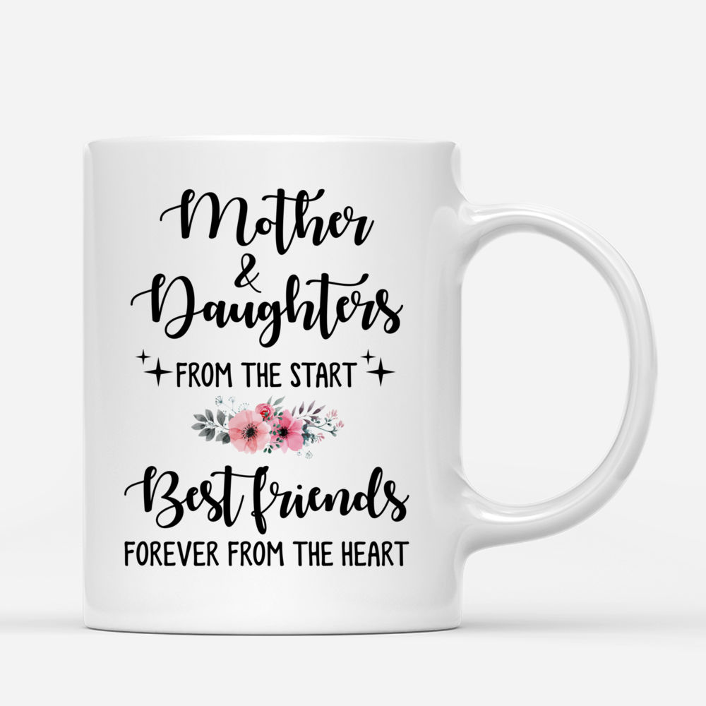 Personalized Mug - Mountain View - Mother and Daughters from the start. Best friends forever from the heart_2