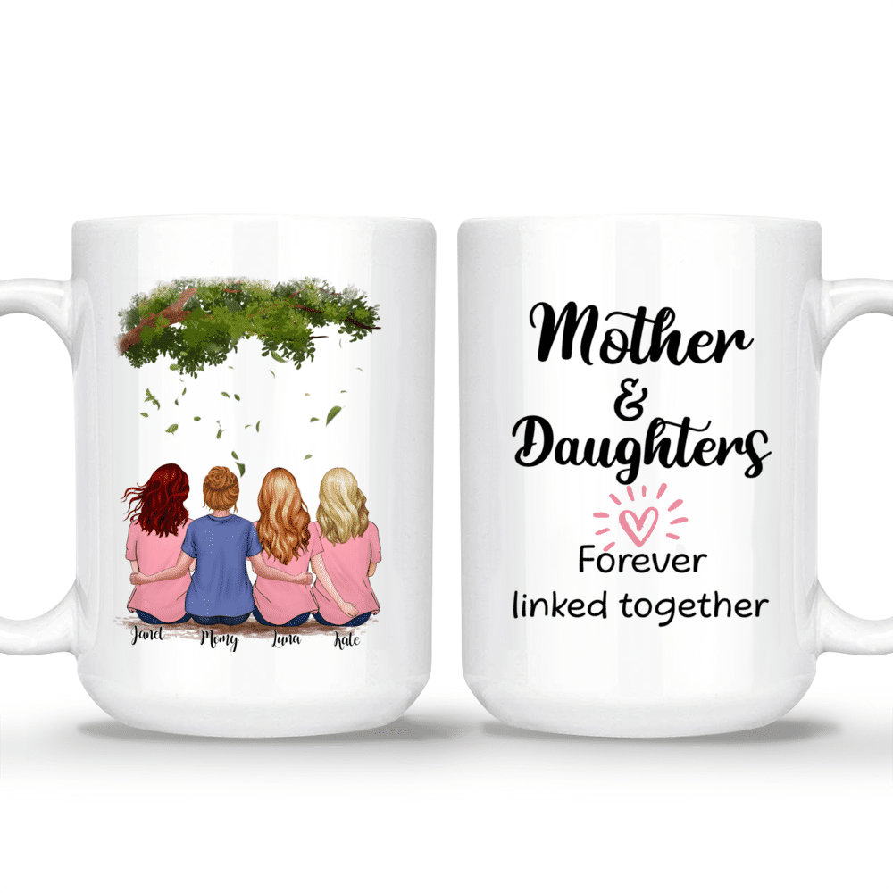 Personalized Mom Mug, Mother & Daughter Forever Linked Together, Mother's  Day Gift, Birthday Gift From Daughter - Highly Unique