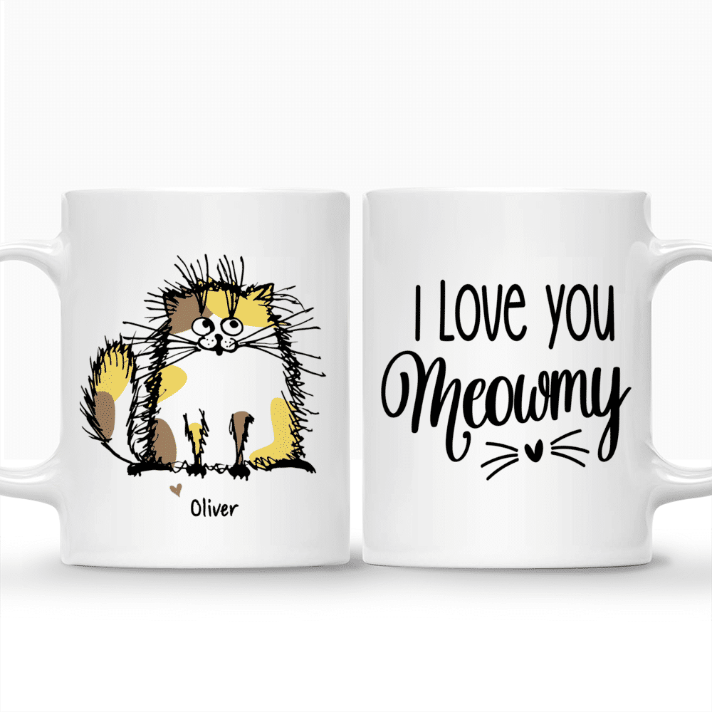 Personalized Mug - Cat Family - I love you Mewmy_3