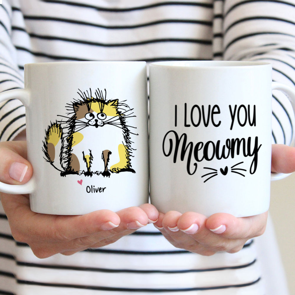 Personalized Mug - Cat Family - I love you Mewmy