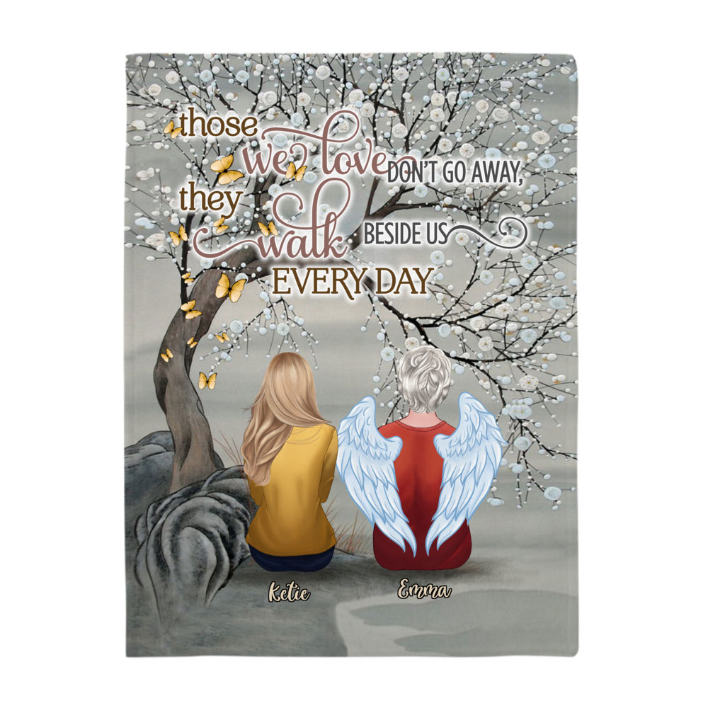 Personalized Fleece Blanket - Those We Love Don't Go Away (Memorial)_2