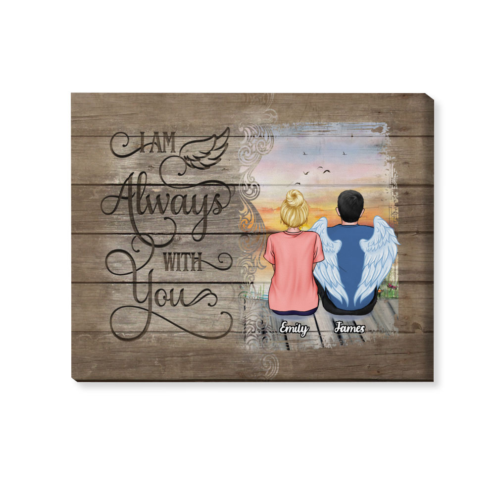 Personalized Memorial Canvas - I Am Always With You | Gossby