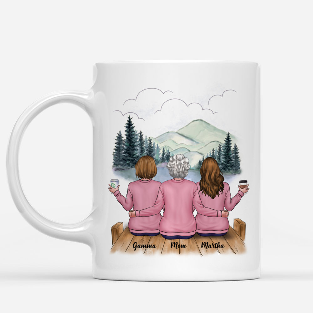 Mother's Day - Mother & Daughter Forever Linked Together (ver4) - Personalized Mug_1