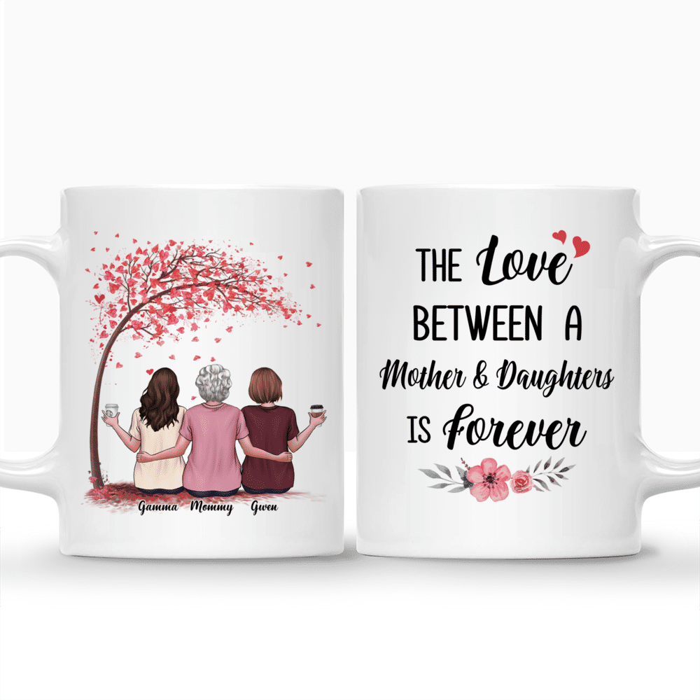 Personalized Mug - Mother's Day - The Love Between A Mother And Daughters Is Forever - Love_3