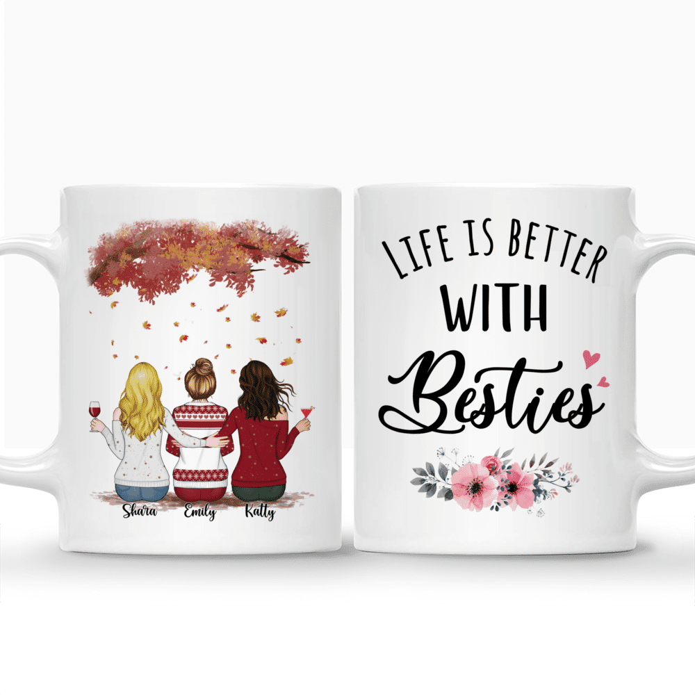 Personalized Mug - Up to 5 Women - Life is better with Besties (3304)_3