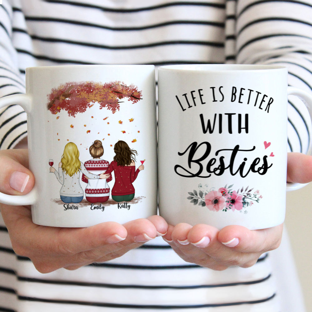 Personalized Mug - Up to 5 Women - Life is better with Besties (3304)