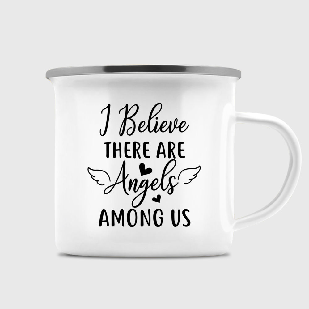 Mickey Mouse I Believe There Are Angels Among Us Ceramic Coffee Mug –  Teepital – Everyday New Aesthetic Designs