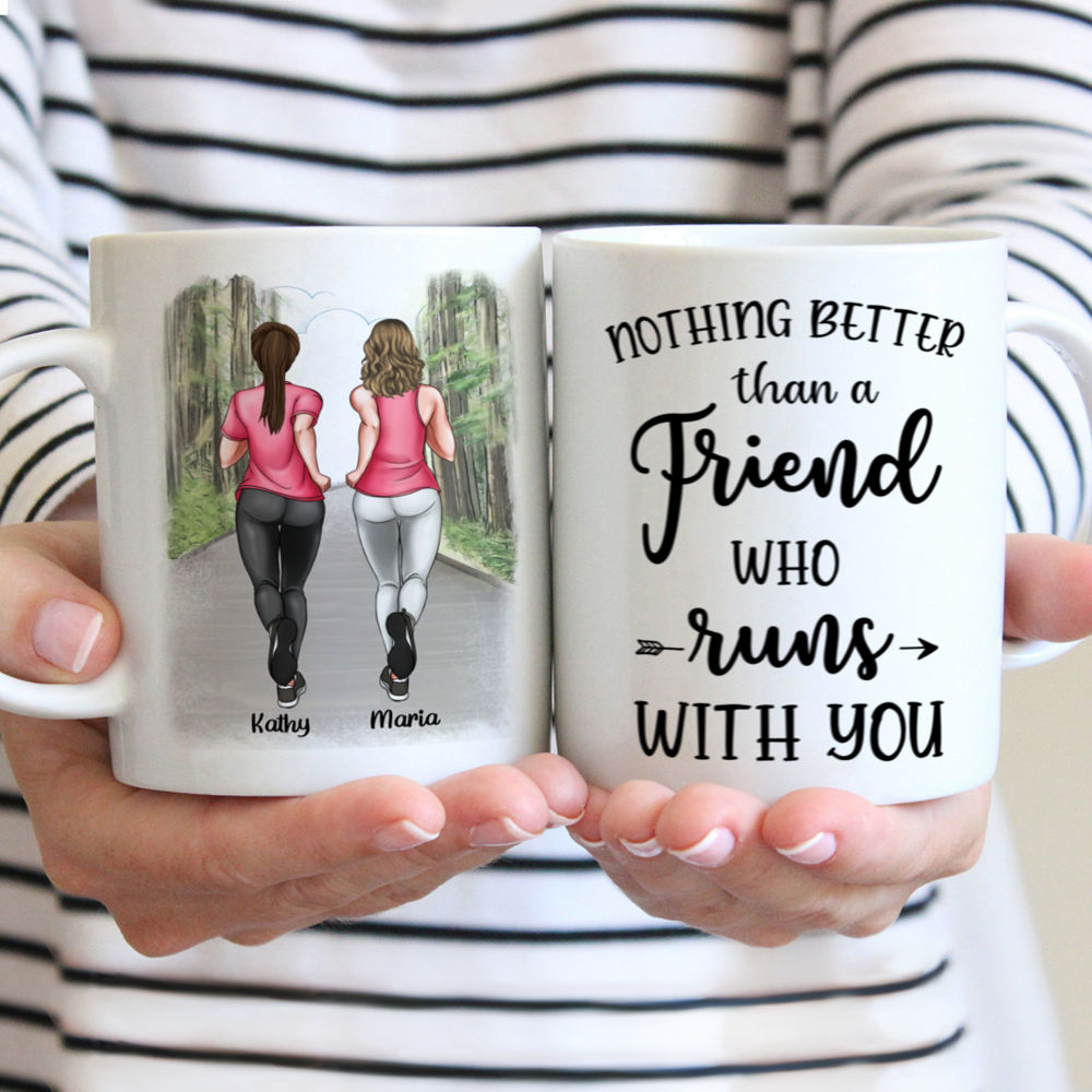 Personalized Mug - Running - Nothing Better Than A Friend Who Runs With You