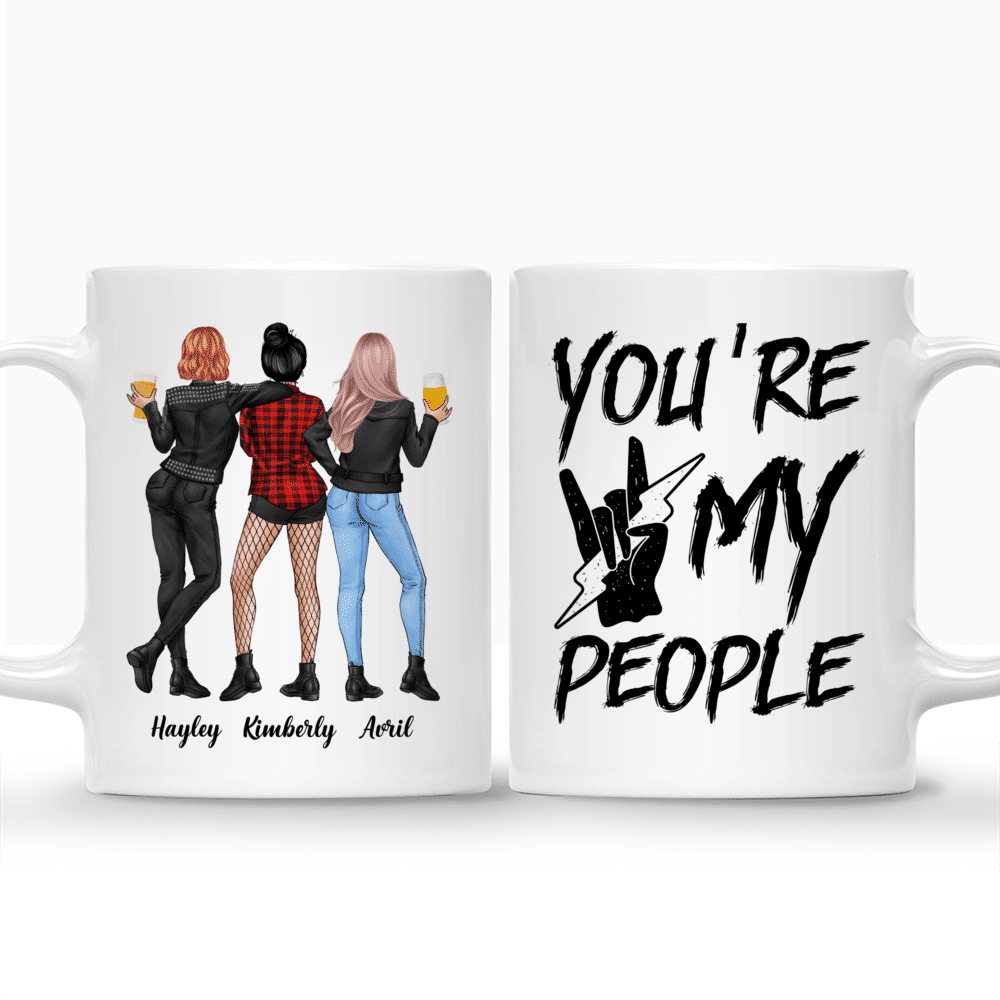 Personalized Mug - Rock Chicks - You're My People - Up to 4 Ladies (2.4)_3
