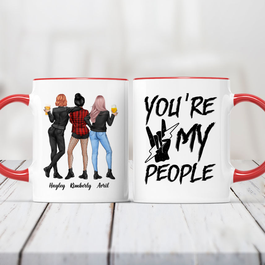 Personalized Mug - Rock Chicks - Former Emo Kids - Up to 4 Ladies (2)