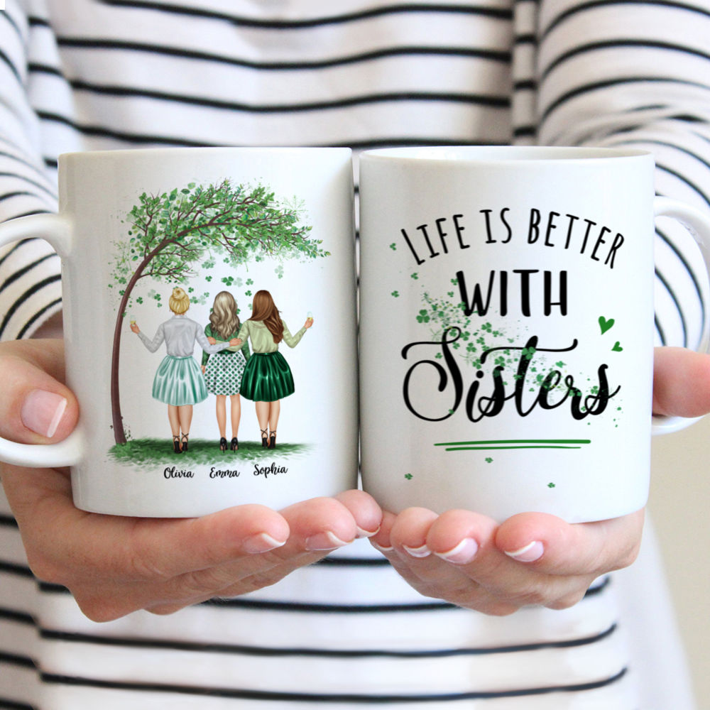Personalized Mug - Best friends - Life is better with SistersS - Up to 4 Friends