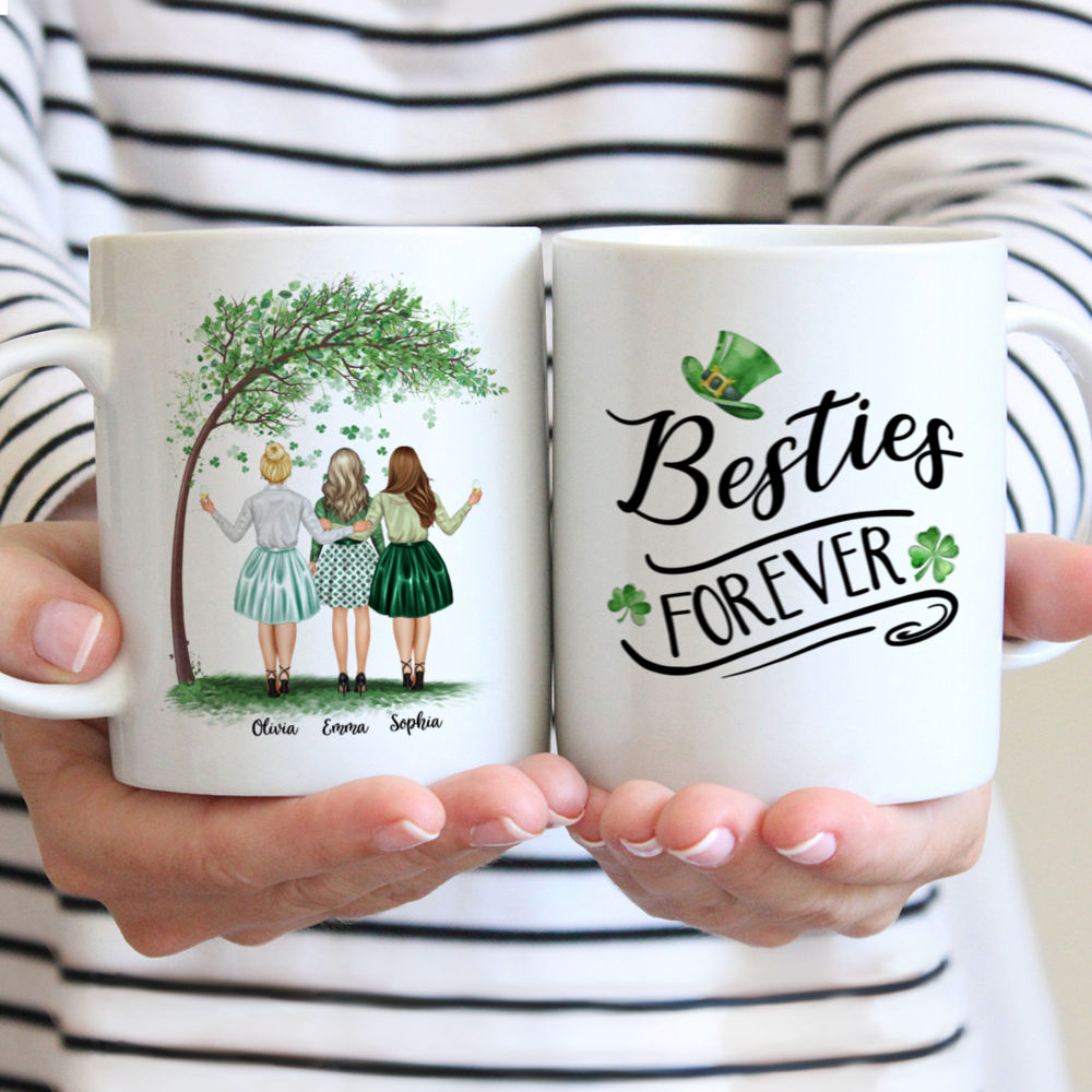 Personalized Mug - Best friends - Bestie Forever - Up to 4 Friends