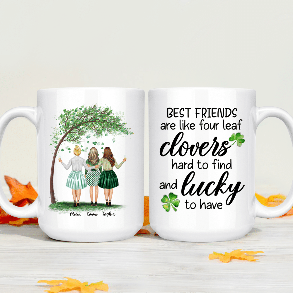 A Best Friend Is Like A Four Leaf, Personalized Tumbler