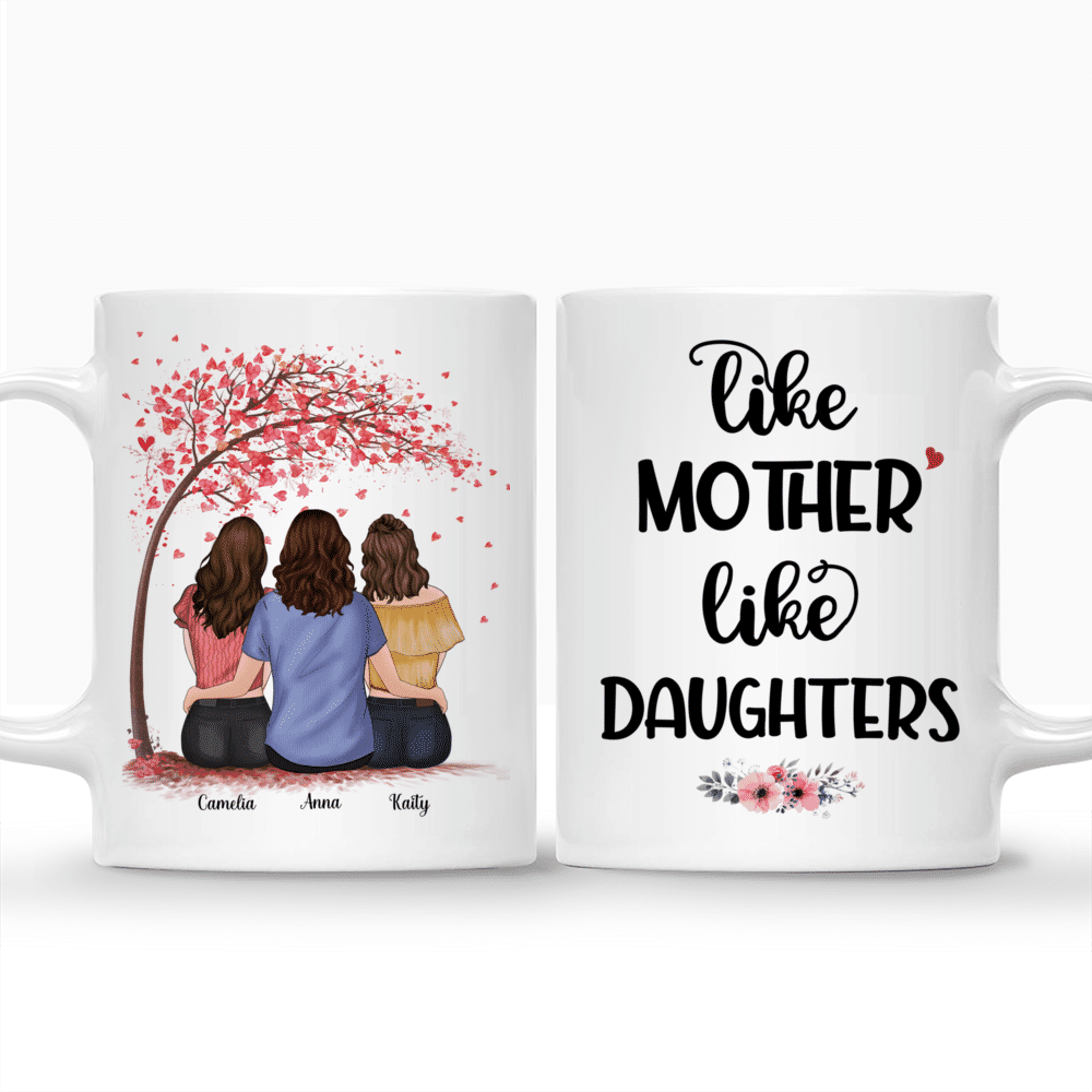 Personalized Mug - Mother & Daughter (Pink Tree) - Like Mother Like Daughters_3