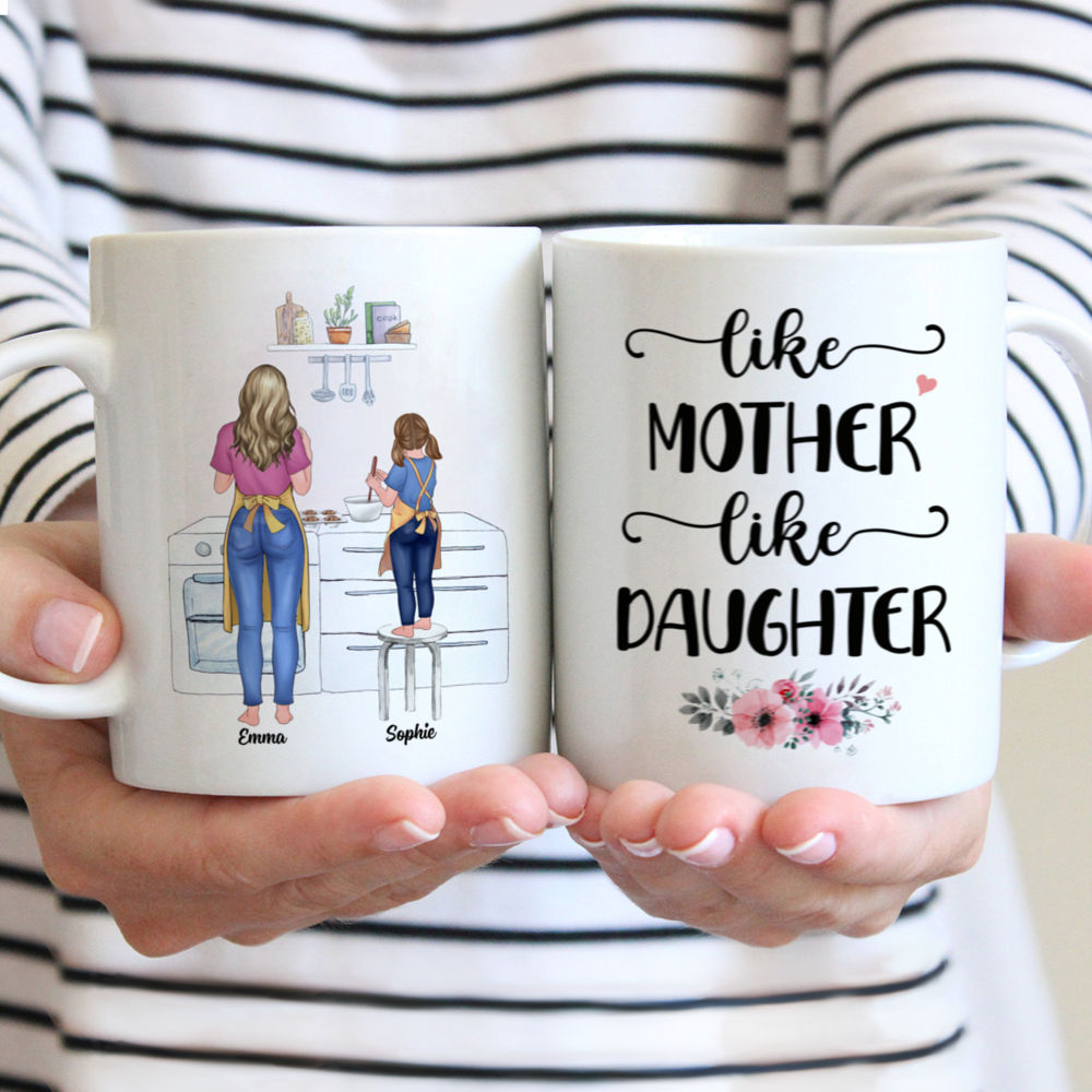 Personalized Mug - Mother Day - Cooking time - Like mother like daughter