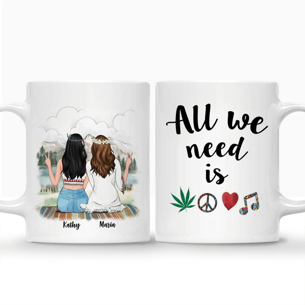 Personalized Mug - Boho Hippie Bohemian Up To 5 - All We Need is ..._3