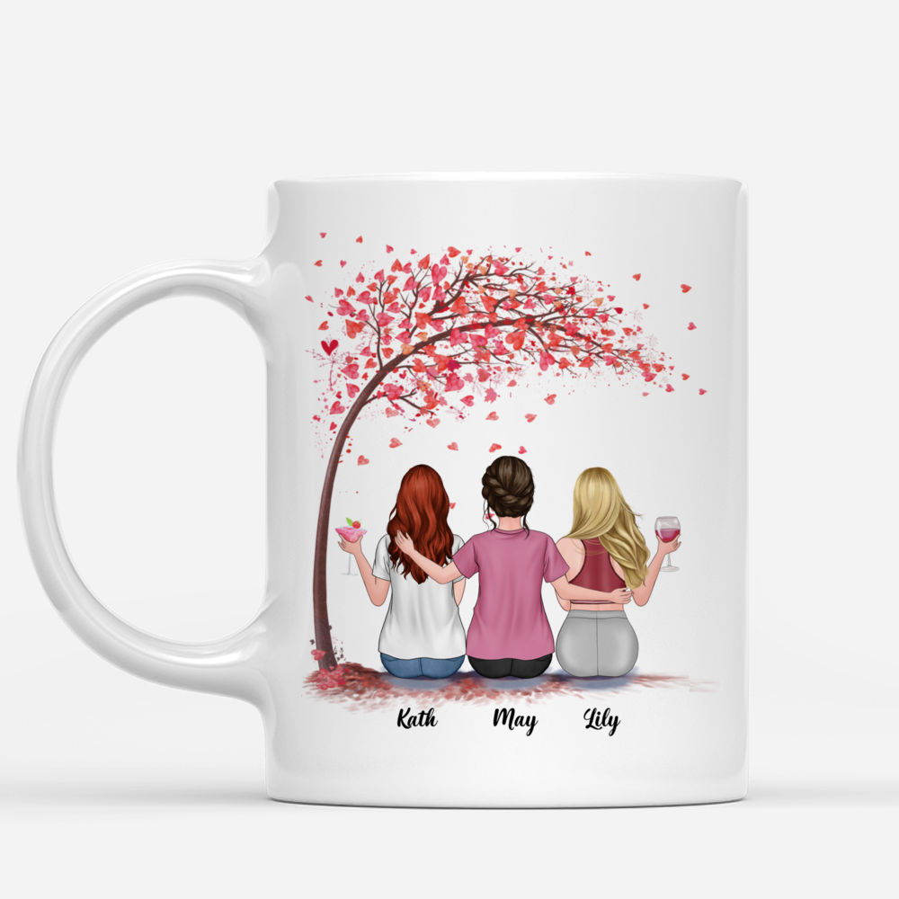 Up to 5 Girls - Besties Mug - Love - Life Is Better With Sisters - Personalized Mug_1