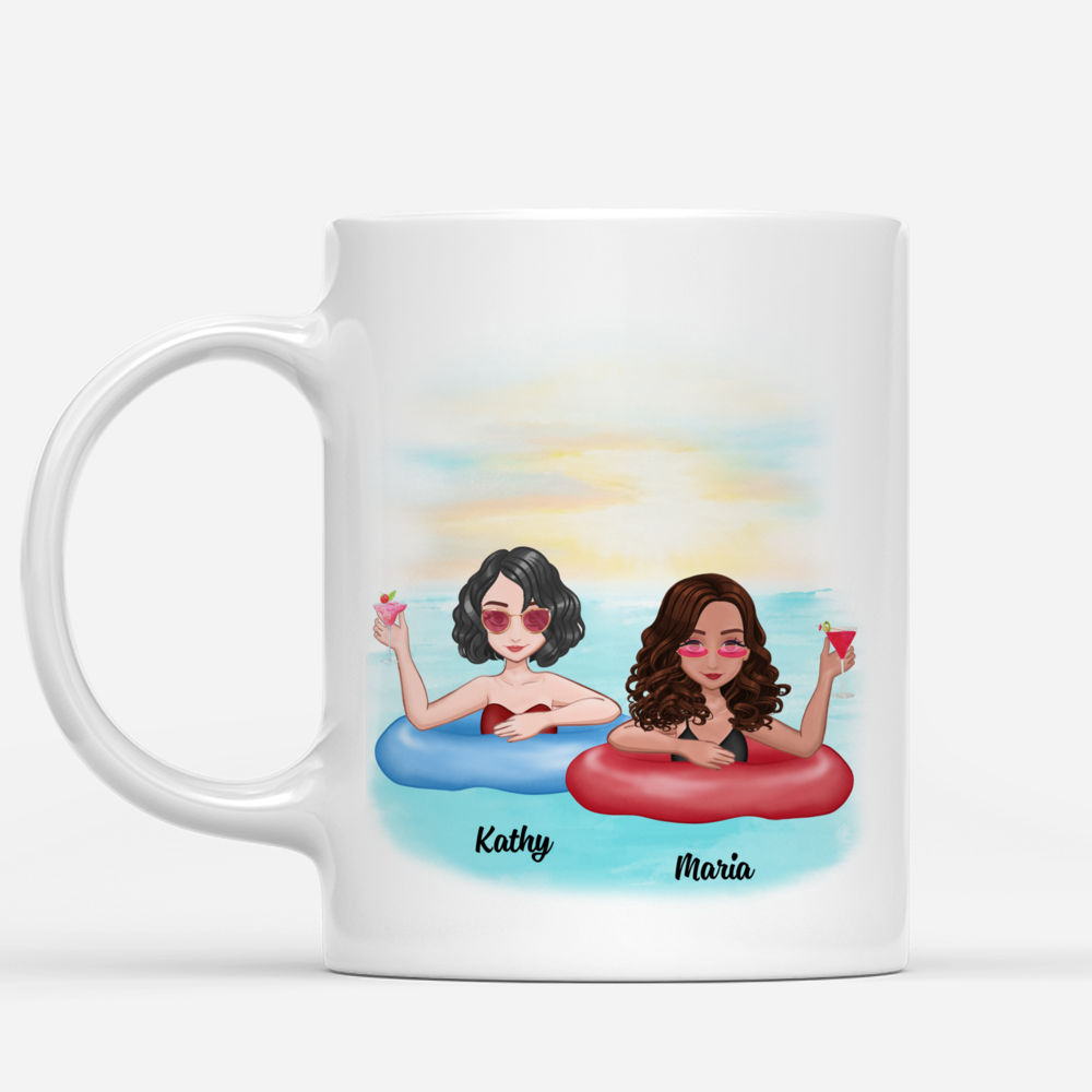 Personalized Mug - Funny Swimming - I Love You To The Beach And Back_1