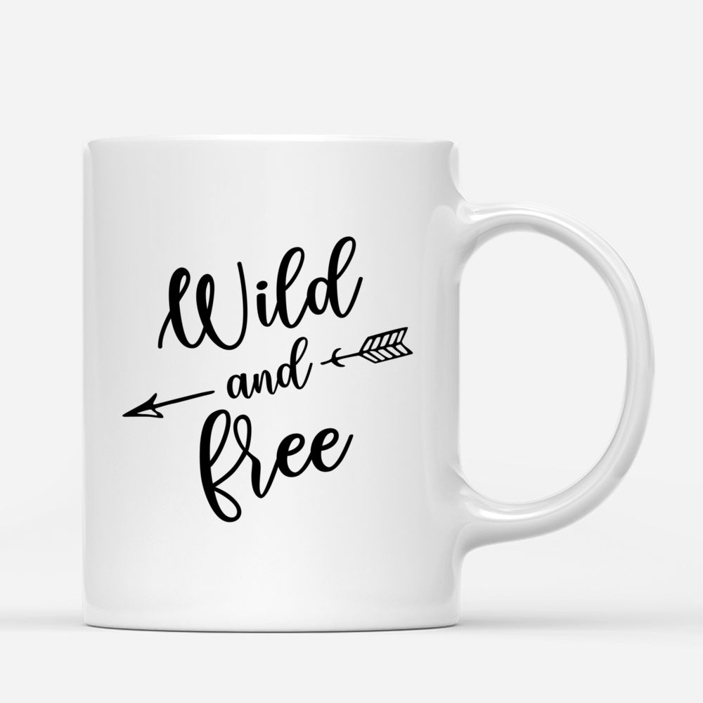 Personalized Mug - Boho Hippie Bohemian Three Girls - Wild & Free_2