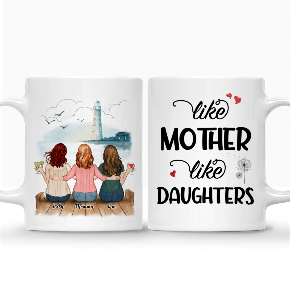 Personalized Mug - Daughter and Mother - Like mother like daughters (Lighthouse)_3