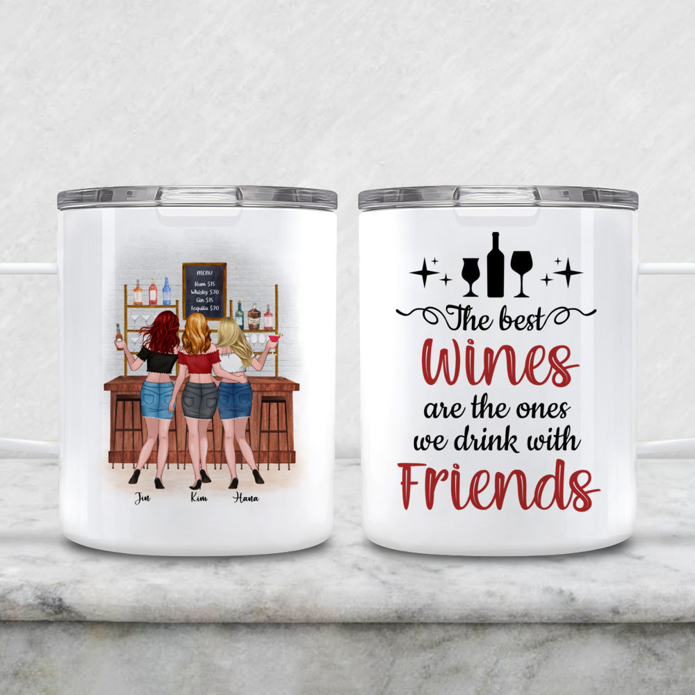 Cowgirl Best Friends Custom Wine Tumbler Country Girls Are Made Of