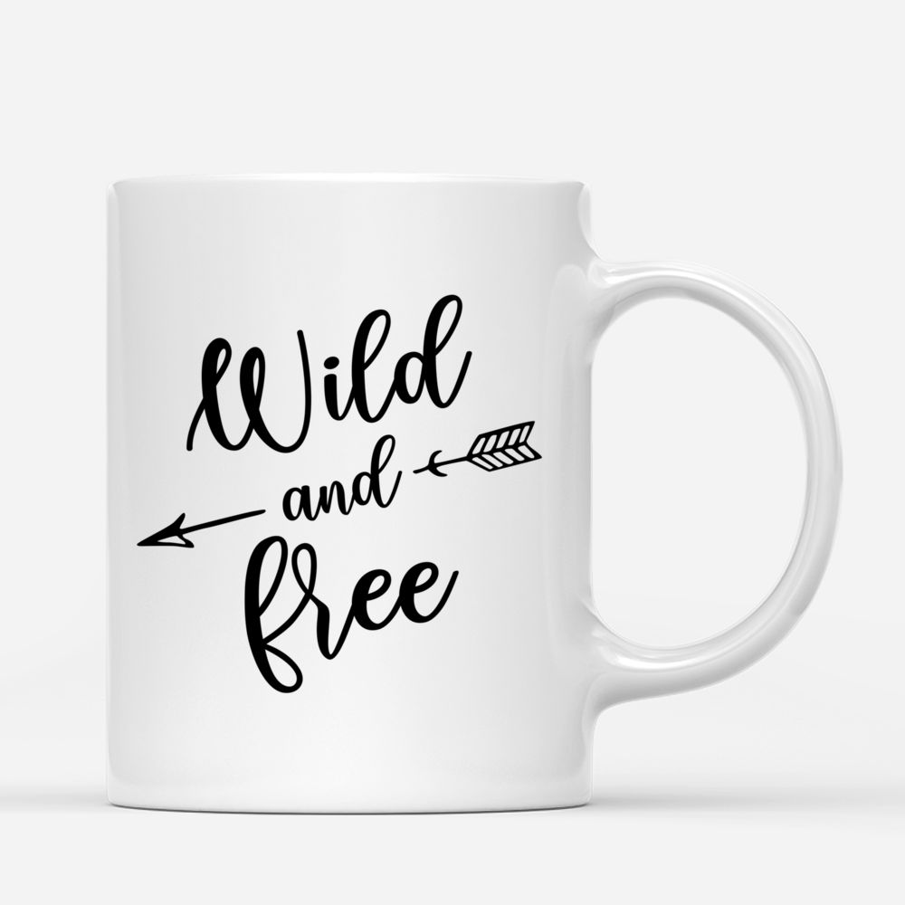 Personalized Mug - Boho Hippie Bohemian Two Girls - Wild and Free_2