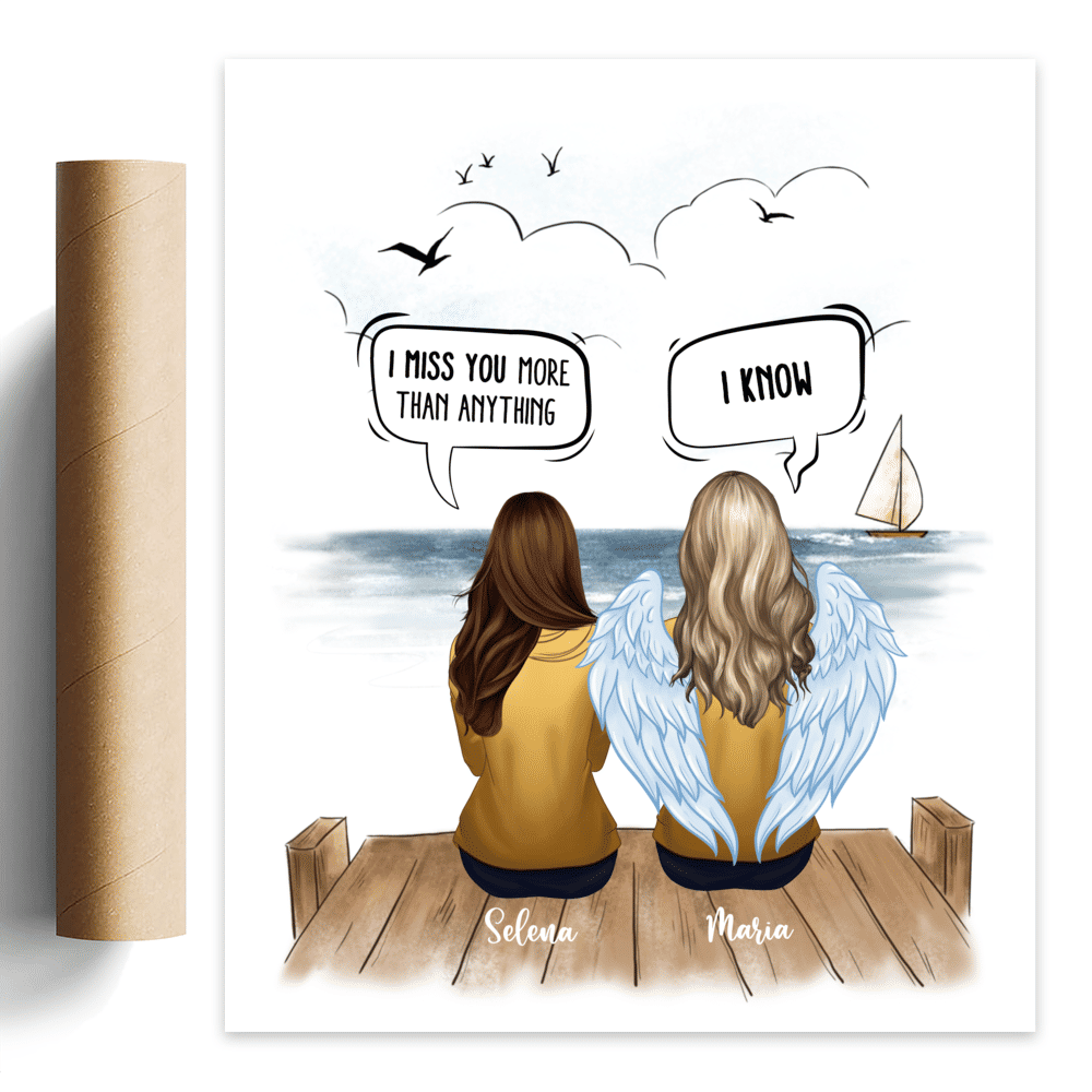 9 Best Friends Print Personalized Gifts for Her Friend Poster 