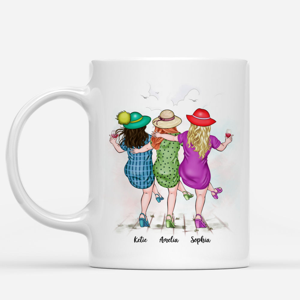 Personalized Mug - Up to 5 Women - We'll Be Friends Until We're Old And Senile, Then We'll Be New Best Friends (3354)_1