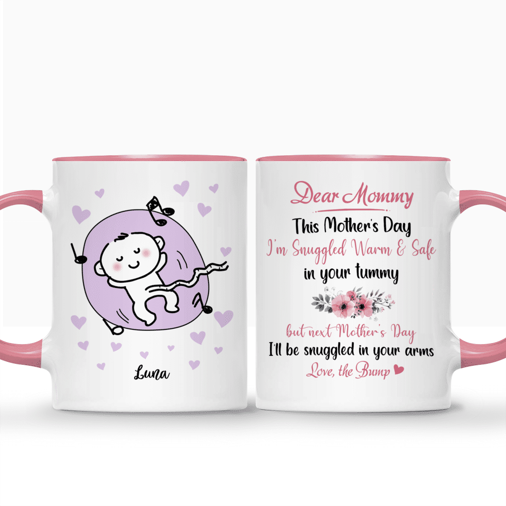 Personalized Mug - Family - Dear Mummy, This Mother's Day I'm Snuggled Warm & Safe In Your Tummy ver 1_3